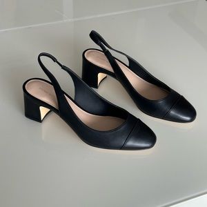Stuart Weitzman Milla 55 Leather Slingback Pump